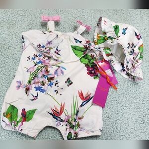TED BAKER BABY ROMPER SET